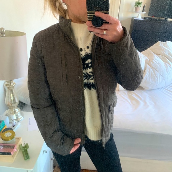 Kenneth Cole Reaction Dark Green Down Jacket - Picture 2 of 15